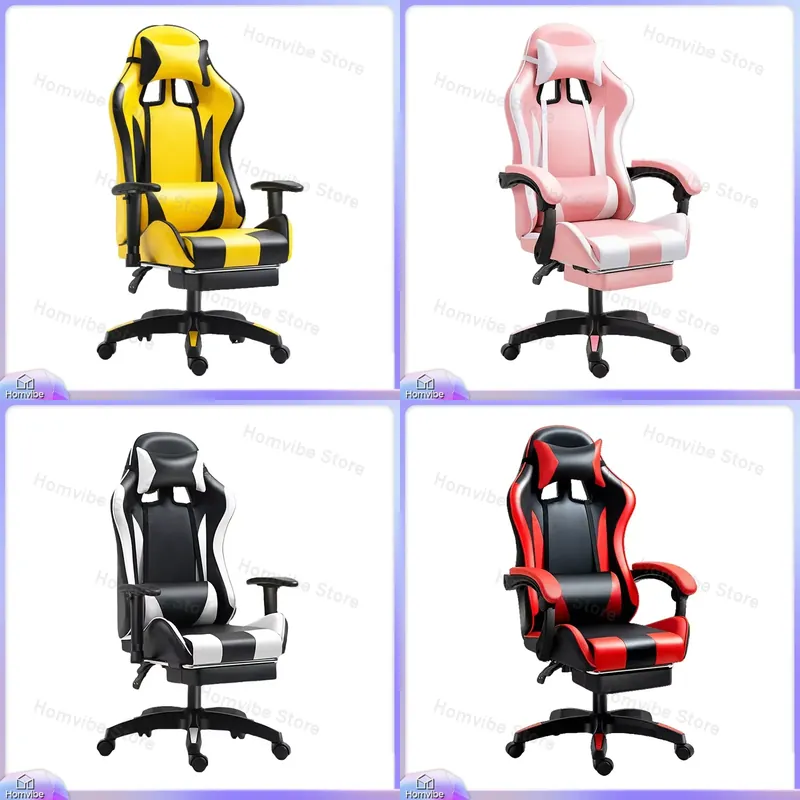 Esports In Gaming - Cadeira de Jogos Ergonômica com Suporte