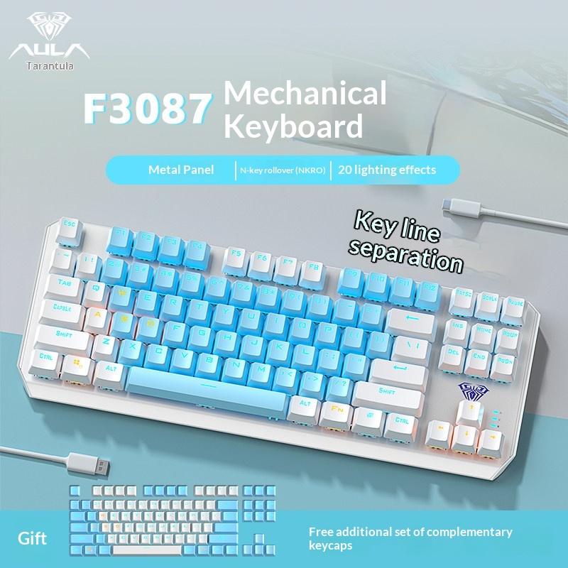 Esports Gaming Pcs - Teclado Mecânico Aula F3087 com 87