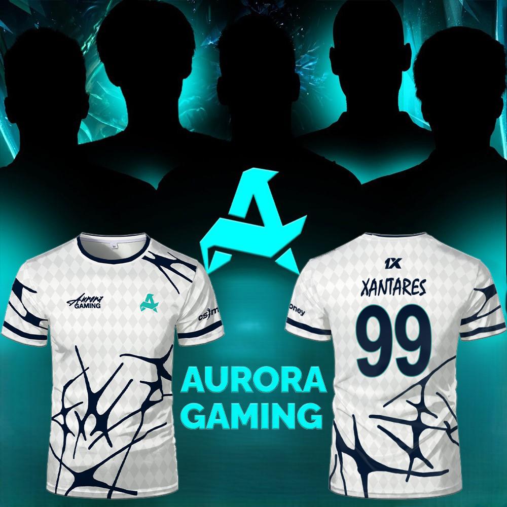 Esports Gaming T Shirt - Equipe de esportes Aurora Gaming Jersey