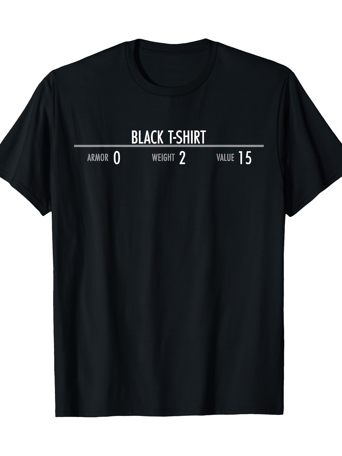 Esports Gaming Shirts - Skyrim Armor Stats Camiseta gráfica engraçada