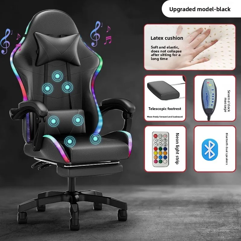 Gaming & Esports District - Cadeira Gamer com Luzes, Caixa de