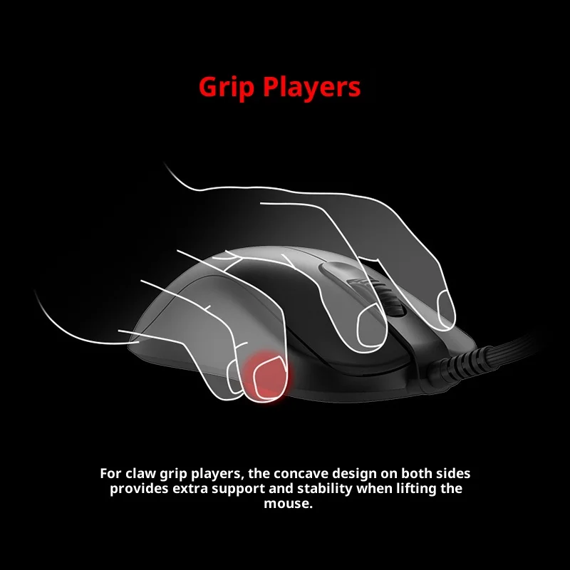 Mouse Gamer ZOWIE GEAR S-C Ser - Esports Gaming Pcs avaliação e preço