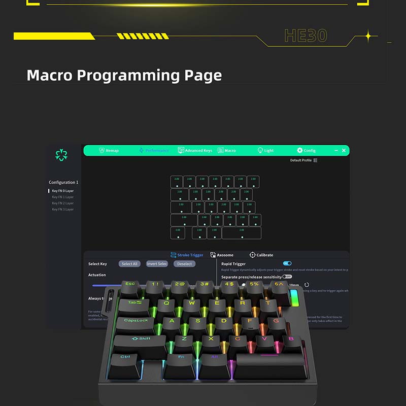 Teclado Mecânico para Jogos HE - Esports In Gaming avaliação e preço