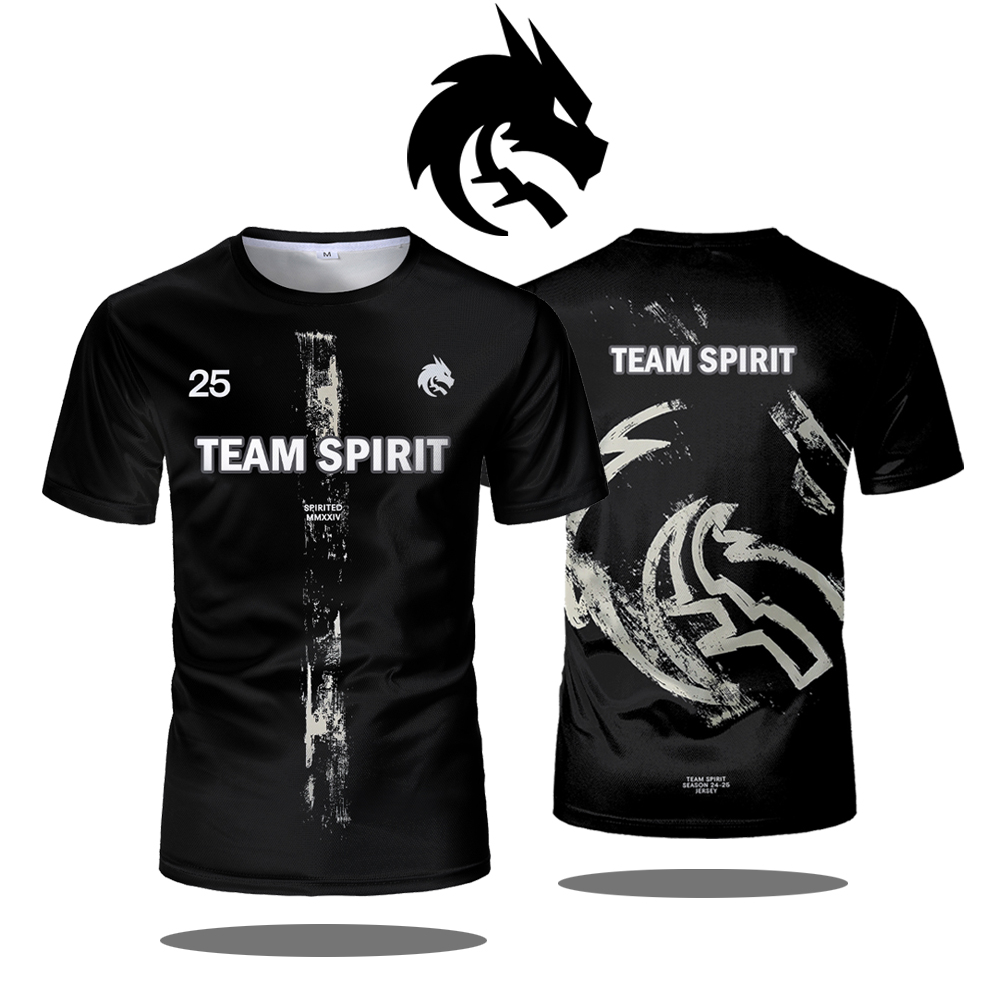 Team Spirit 2025 Camisas novas - Esports Gaming T Shirt avaliação e preço