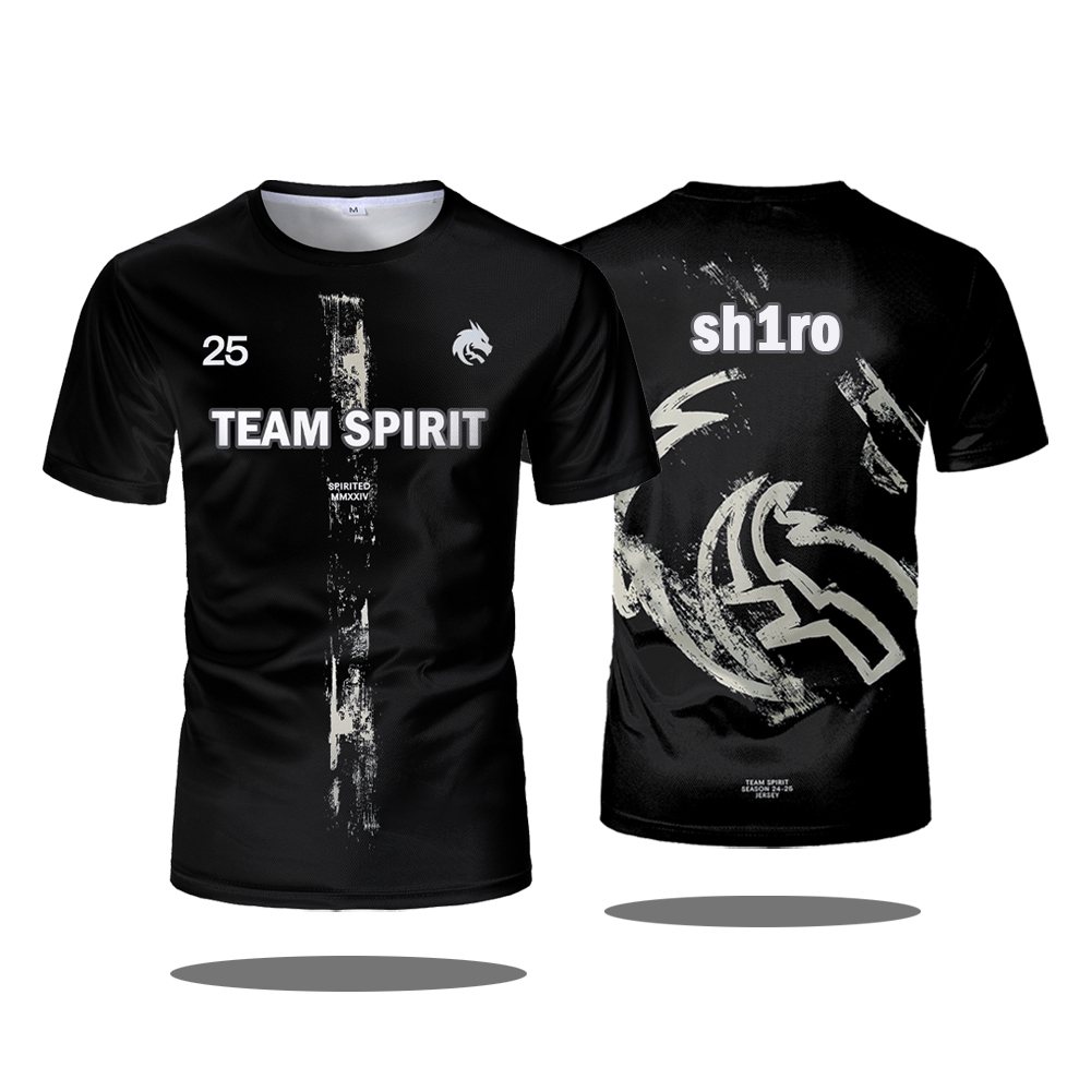 Team Spirit 2025 Camisas novas - Esports Gaming T Shirt avaliação e preço
