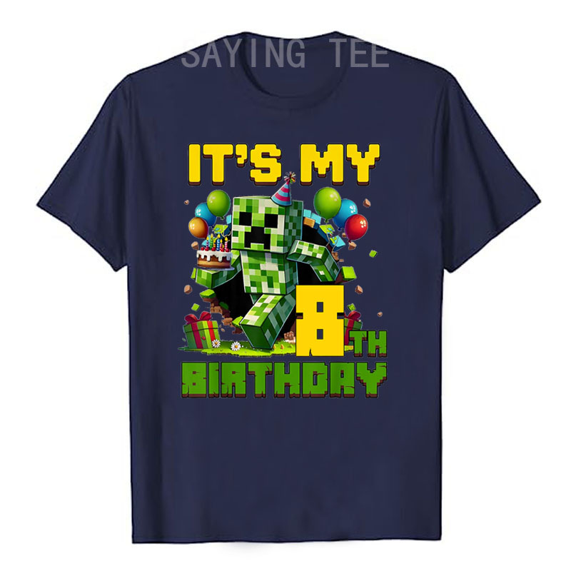Aniversário menino é meu 8o an - Esports Gaming Shirts avaliação e preço